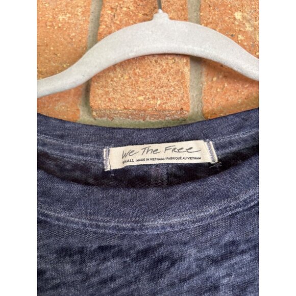 We The Free Cassidy Navy Blue Oversized Womens T-Shirt - Picture 3 of 9